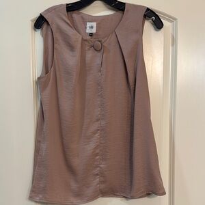 CAbi rose colored  Pleated Blouse